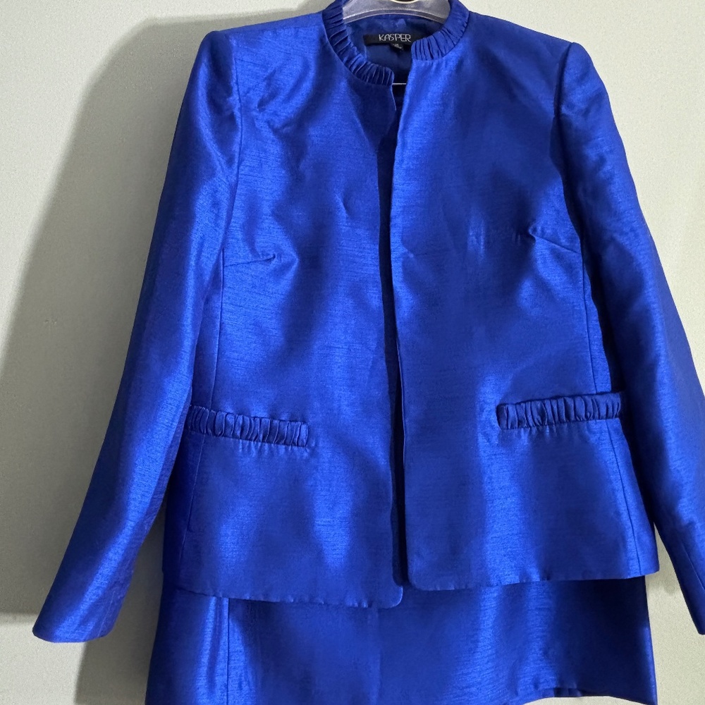 Kasper 3pc Royal Blue/Sapphire Dress Suit